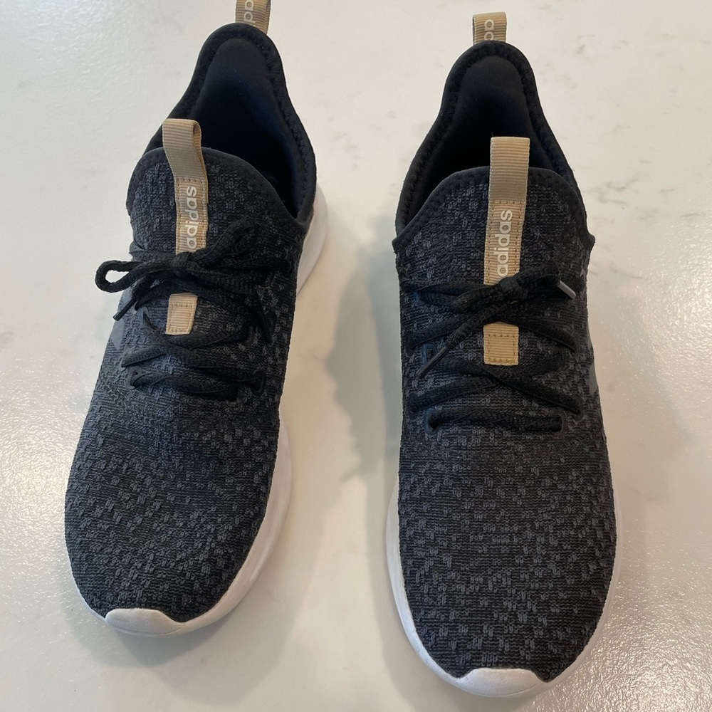 Adidas running shoe.